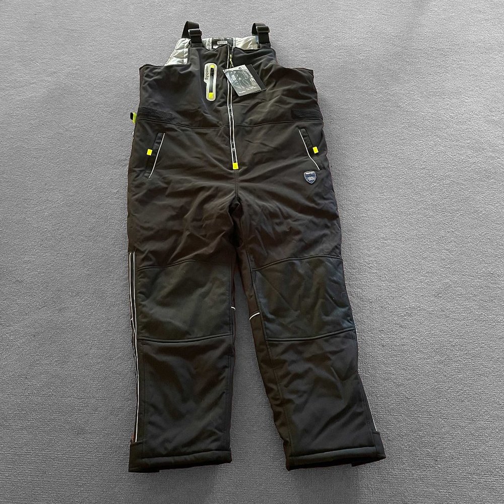 Refrigiwear Extreme Softshell Bib Overalls 0795 XL -60F Black Work Overalls